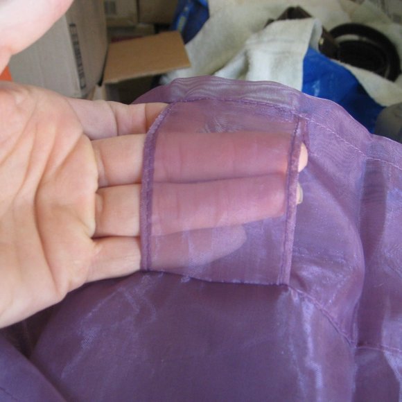 IKEA Sheer Curtain Panels Purple Drapes Light Filtering Sarita 1 pair/2 panel - Picture 2 of 3